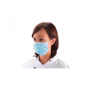 Máscara cirúrgica em polipropileno não tecido de três camadas